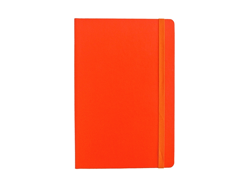 BELEŽKA A5 Z ELASTIKO - oranžna 