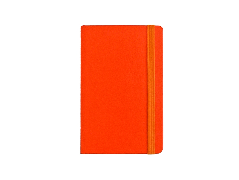 BELEŽKA A6 Z ELASTIKO - oranžna 