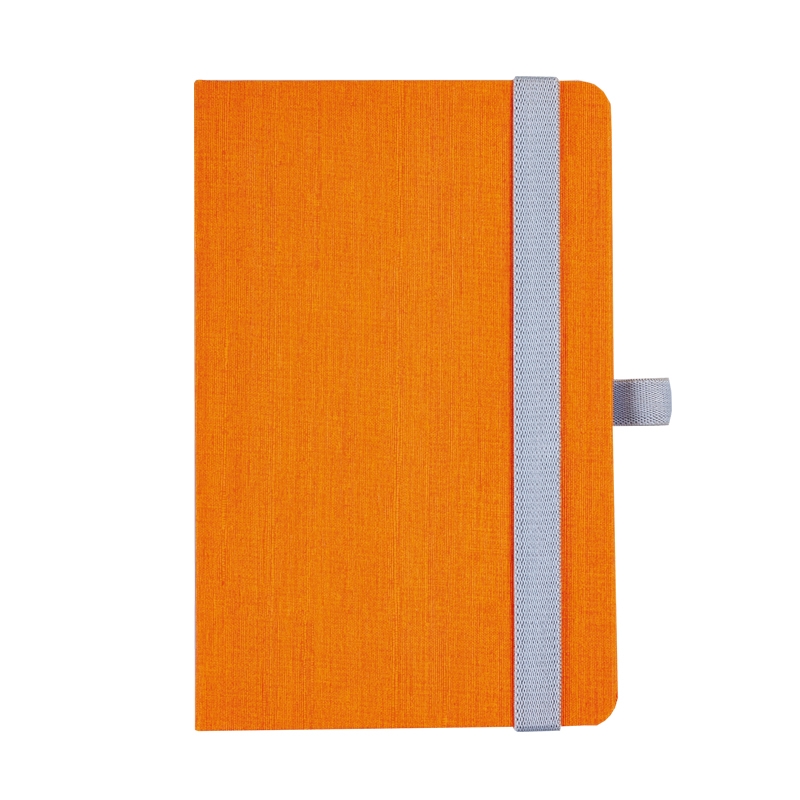 BELEŽKA A5 Z ELASTIKO DIAMOND - oranžna 