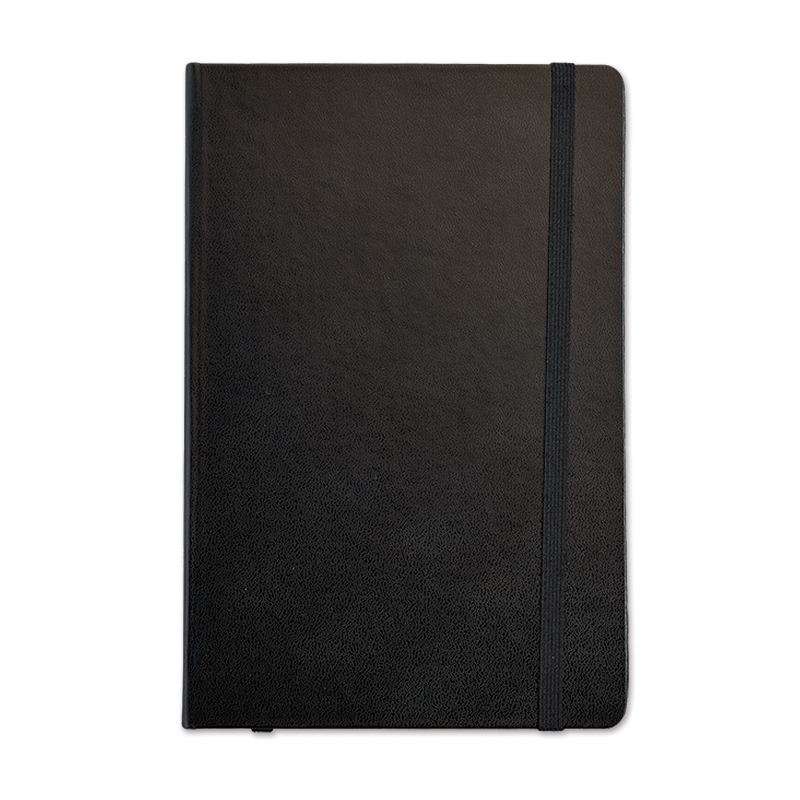 BELEŽKA B5 Z ELASTIKO - črna 