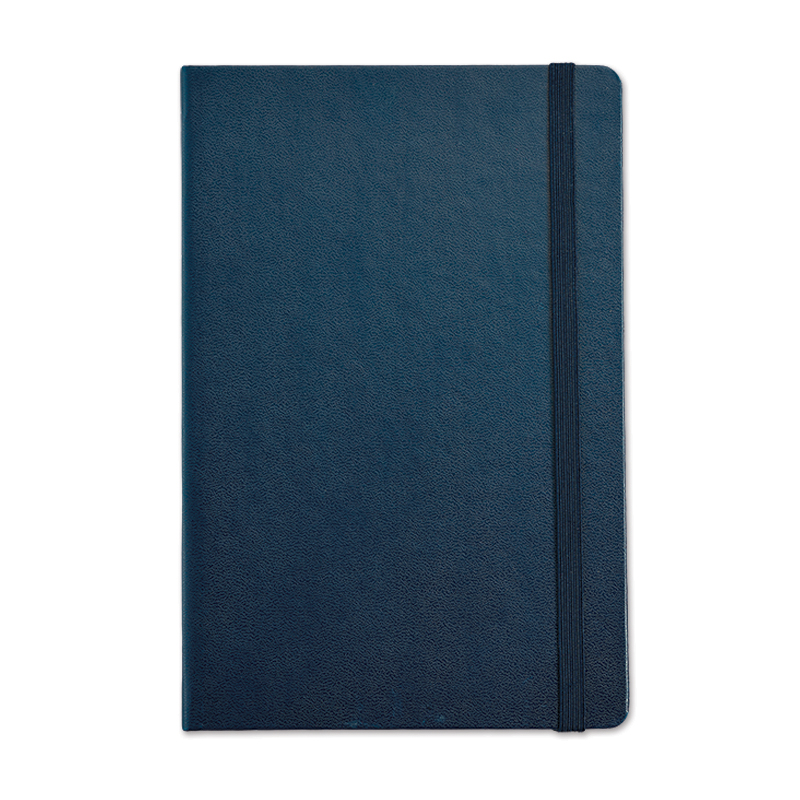 BELEŽKA B5 Z ELASTIKO - temno modra 