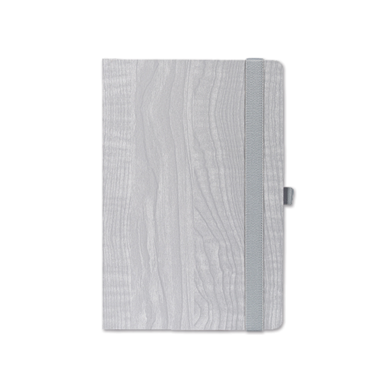 BELEŽKA A5 Z ELASTIKO  TIMBER- siva 