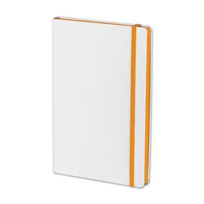 BELEŽKA A5 FLUX WHITE - oranžna 