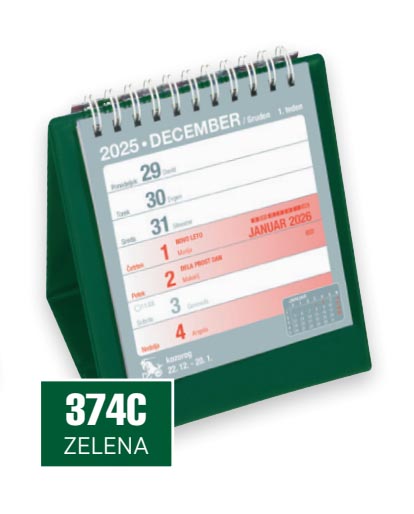 NAMIZNI TEDENSKI – PIRAMIDA - zelena  